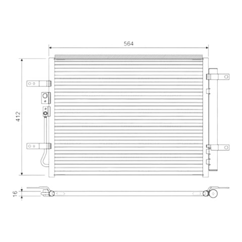 Конденсатор кондиціонера TYC 606HN2106 ціна, від 84.97 USD