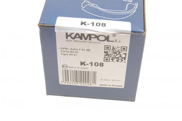 Колодки гальмові задні, барабанні Kampol K108 ціна, від 16.06 USD