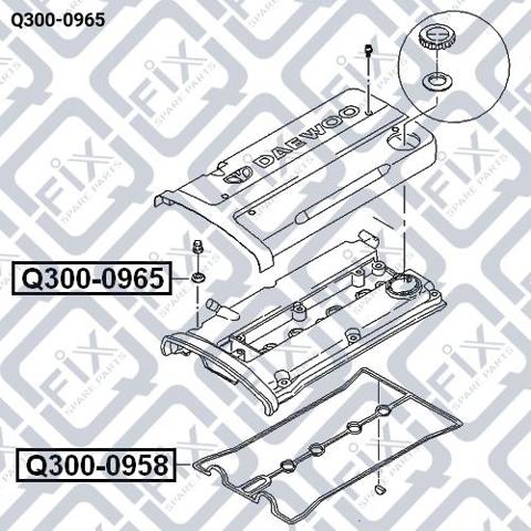 Шайба болта клапанної кришки Q3000965 Q-fix