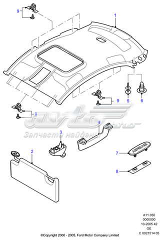  Козирок сонцезахисний Ford Mondeo 3