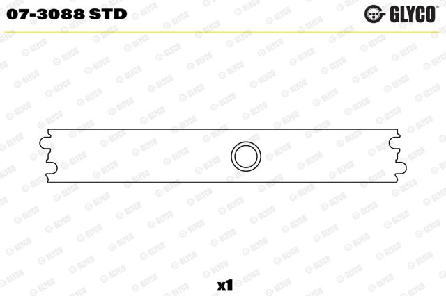 073088STD Glyco Втулка проміжного вала