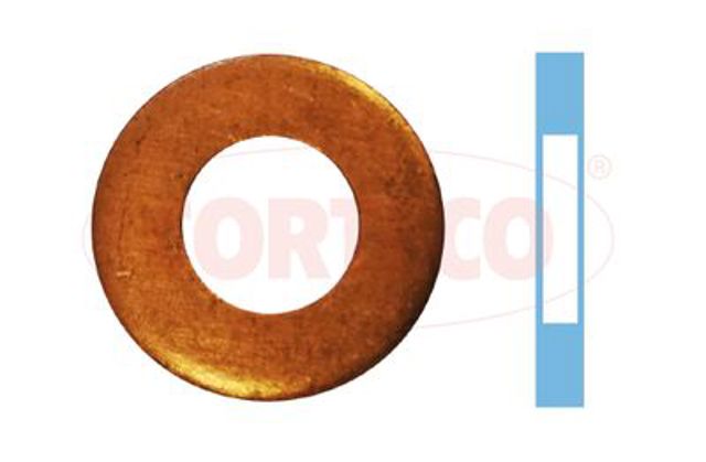 Ущільнююче кільце форсунок інжектора Corteco 49430601 ціна, від 1.89 USD