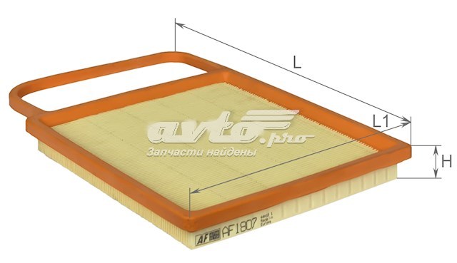 Елемент повітряного фільтра Alpha Filter AF1807 ціна, від 5.06 USD