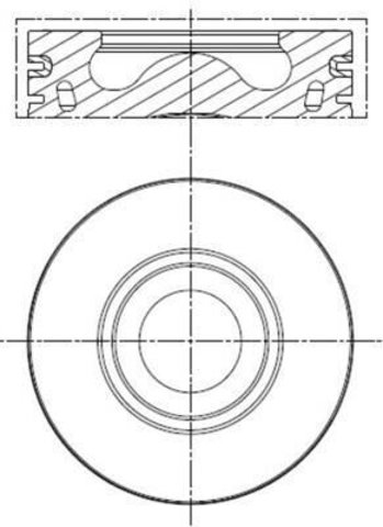 013PI00136000 Mahle Original Поршня на 1 циліндр, STD