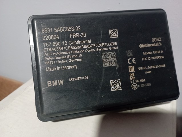 66315A5C853 BMW Радарний датчик дистанції