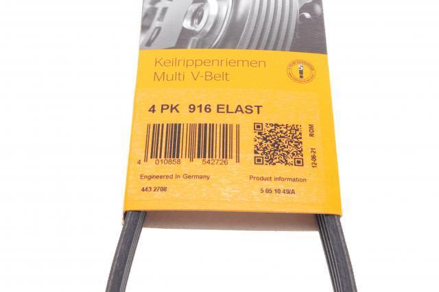 4PK916ELAST Continental/Siemens Поліклиновий ремінь