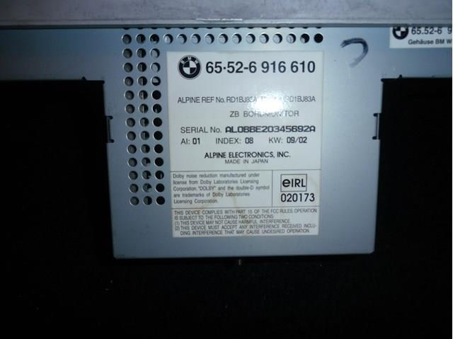 Купити 65526916610 BMW 