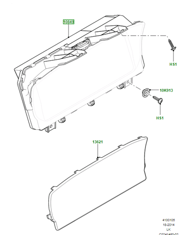 Щиток приладів Land Rover LR069051