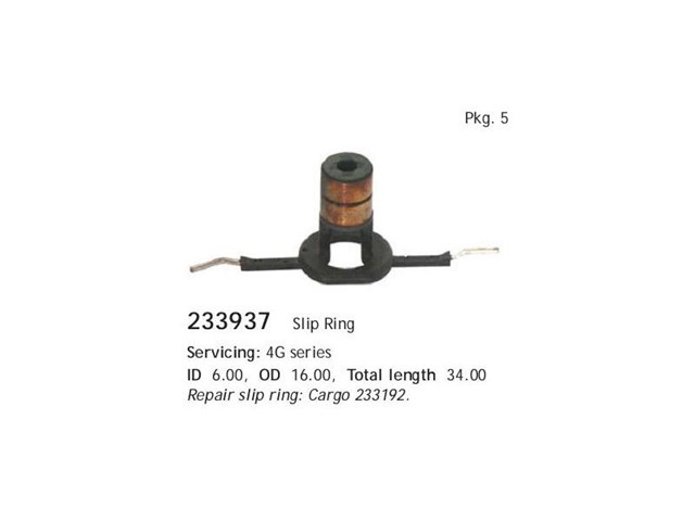 Колектор ротора генератора CARGO 233937