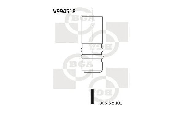 Клапан випускний V994518 BGA