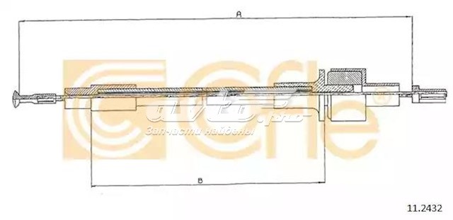 Трос зчеплення 112432 Cofle