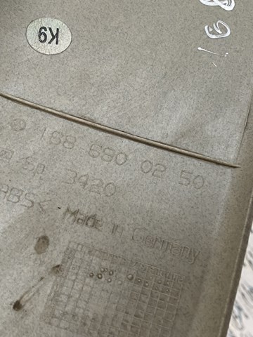 Оббивка даху (стеля) A1686900250 Mercedes