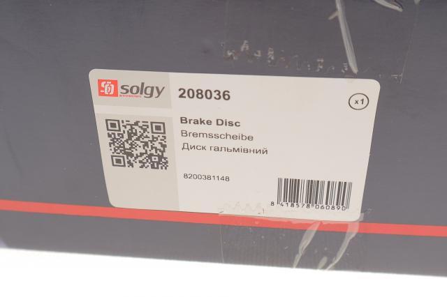 Купити 208036 Solgy Диск заднього гальма