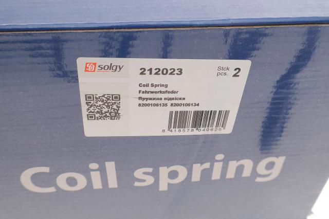 Пружина передньої підвіски Solgy 212023