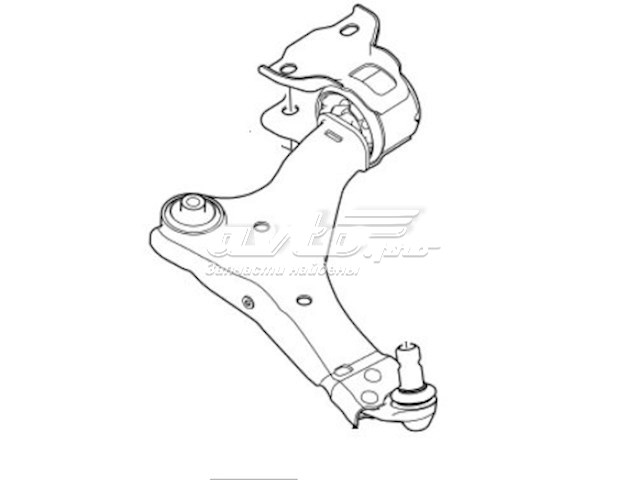 Купити LR060046 Land Rover Важіль передньої підвіски нижній, правий