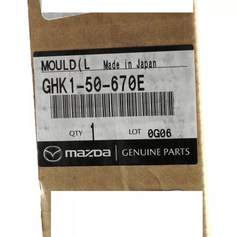 Молдинг опускного скла нижній, двері задньої, лівої Mazda GHK150670E ціна, від 12.70 USD