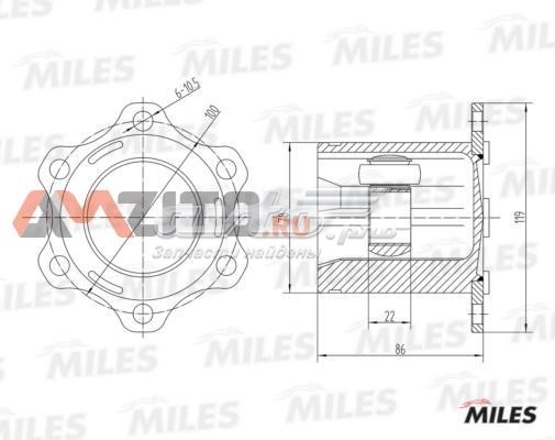 GA10008 Miles ШРКШ внутрішній, передній