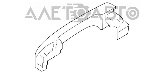 826613X200 Hyundai/Kia Ручка передніх дверей зовнішня, права