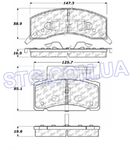 Гальмівні колодки Centric Parts 10204590 ціна, від 49.18 USD
