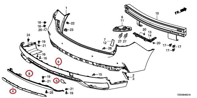 71508TZ5A10 Honda 