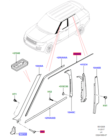  Land Rover CK5256198AB ціна, від 25.99 USD
