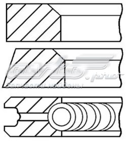 0839970010 Federal Mogul кільця поршневі комплект на мотор, std.