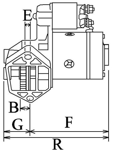 Стартер Cargo F032112821 ціна, від 56.05 USD