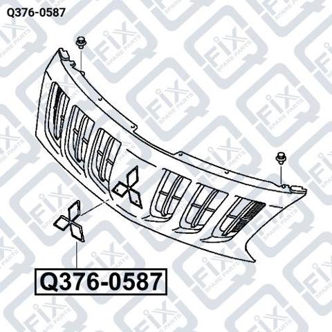 7450B008 Mitsubishi Емблема решітки радіатора
