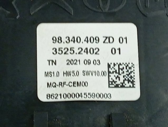 98075413ZD Peugeot/Citroen Блок керування мультимедійний