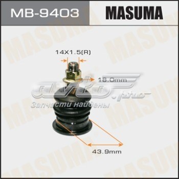 Шарова опора задньої підвіски, верхня Masuma MB9403 ціна, від 15.34 USD