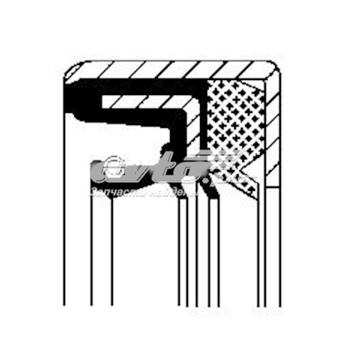Сальник роздавальної коробки, передній, вихідний CO01019478B CORTECO