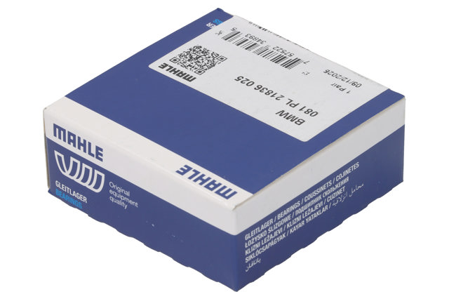 081PL21836025 Mahle Original Вкладиші коленвала, шатунні, комплект, 1-й ремонт (+0,25)