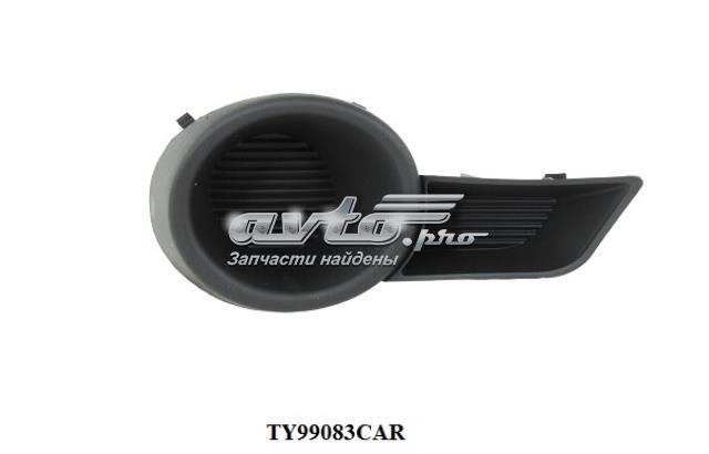 Заглушка/ решітка протитуманних фар бампера переднього, права Toyota Highlander (U4) (Тойота Хайлендер)