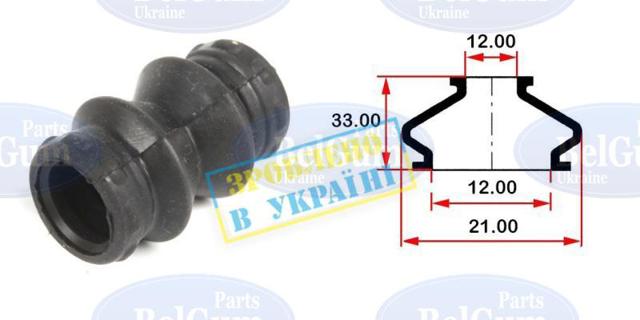Пильник направляючої супортугальмівного, заднього BG0147 Belgum