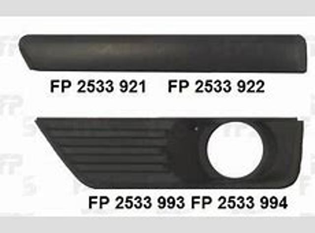 Молдинг переднього бампера, правий FPS FP2533922