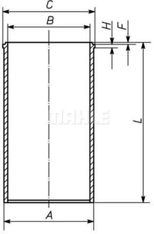 029WV2000 Mahle Original Гільза циліндра