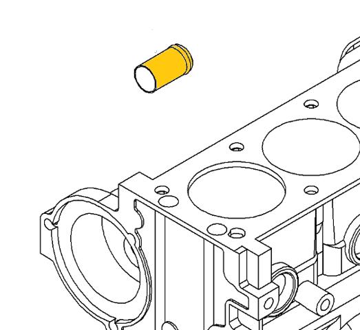 P330 ACS Штуцер блоку системи охолодження