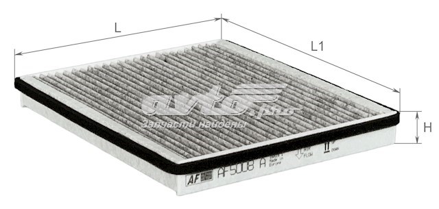 Фільтр повітряний обігрівача Alpha Filter AF5008A ціна, від 4.37 USD