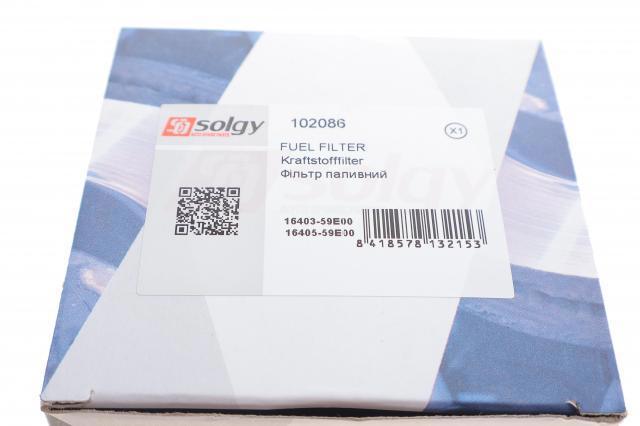 Паливний фільтр 102086 Solgy