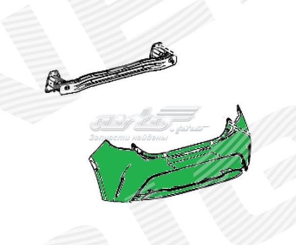 Кожух бампера заднього Signeda PTY04624AK ціна, від 59.95 USD