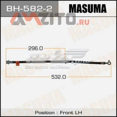 Шланг гальмівний передній, лівий Masuma BH5822 ціна, від 15.74 USD