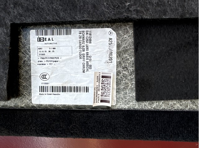  Mercedes A2536800201 ціна, від 118.61 USD