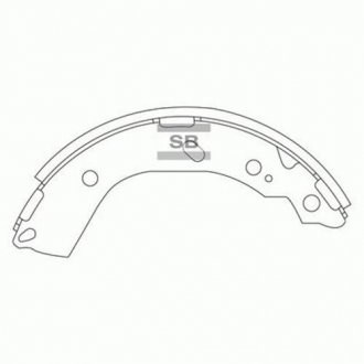 Колодки гальмові задні, барабанні Hi-q SA132 ціна, від 21.35 USD