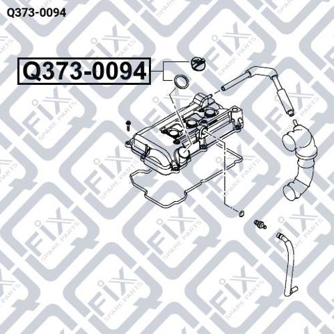 Кришка маслозаливной горловини Q-fix Q3730094 ціна, від 7.60 USD