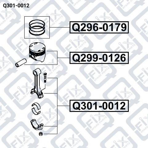 Q3010012 Q-fix Шатун двигуна