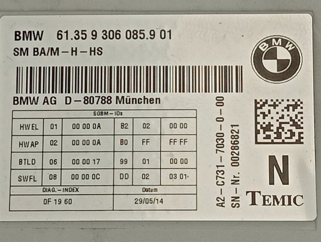  BMW 61359306085 ціна, від 101.31 USD