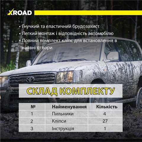 Купити XRL100 Xroad Ущільнювач крила