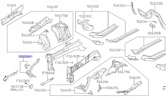 Кронштейн крила заднього PSB12301AR Signeda