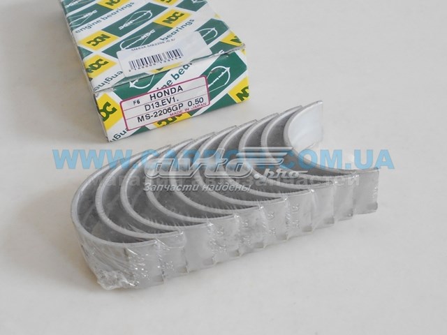 Вкладиші колінвала, корінні, комплект, 2-й ремонт (+0,50) NDC MS2206GP050 ціна, від 6.04 USD