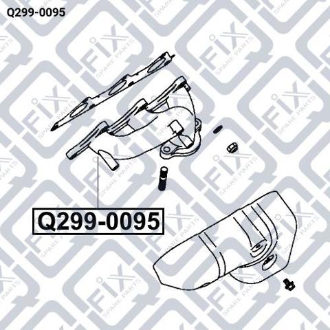 Колектор випускний, лівий Q2990095 Q-fix